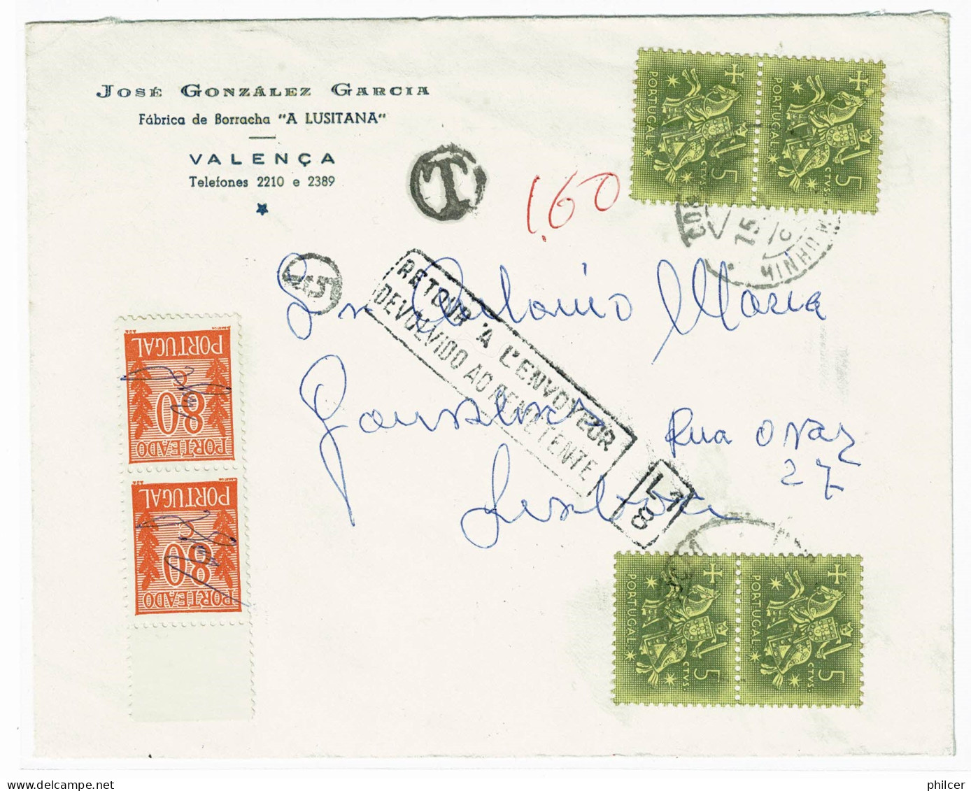 Portugal, 1971, # 763, Para Lisboa - Storia Postale