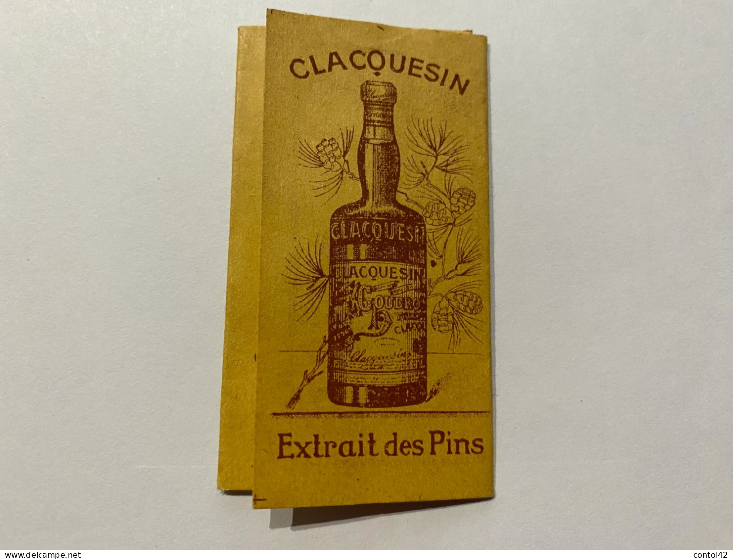 PUBLICITE CLACQUESIN APERITIF PAPIER A CIGARETTES TABAC ALCOOLS - Reclame-artikelen