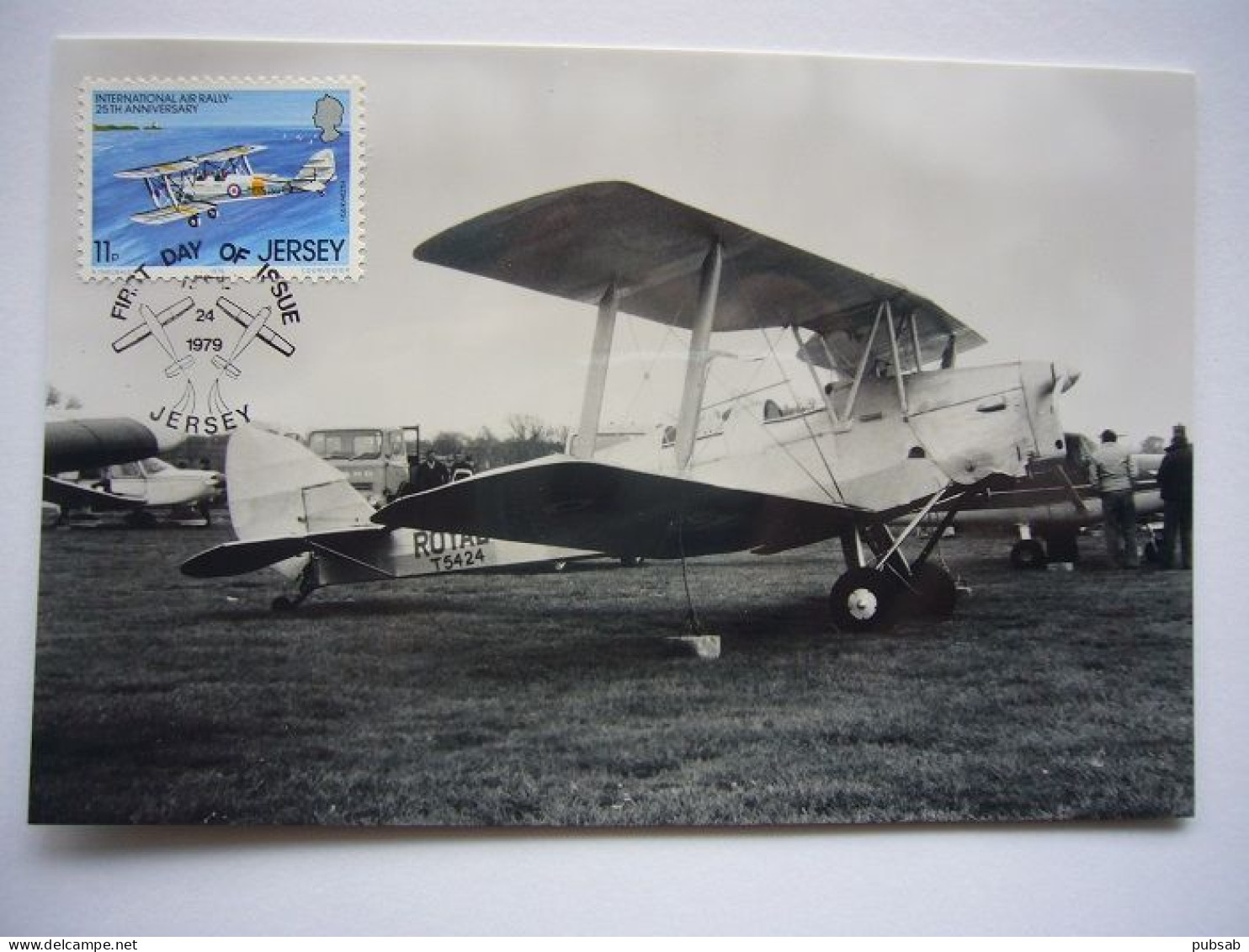 Avion / Airplane / RAF - ROYAL AIR FORCE / De Havilland DH82A Tiger Moth / Carte Maximum - 1919-1938: Entre Guerres