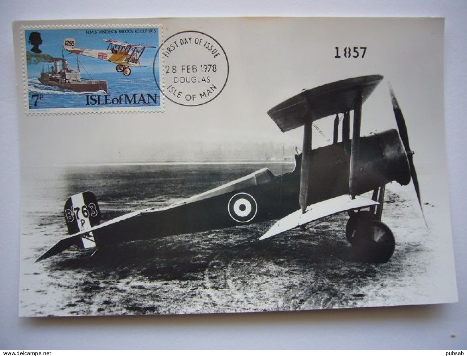 Avion / Airplane / RAF - ROYAL AIR FORCE / Bristol Type 4 Scout D / Carte Maximum - 1914-1918: 1a Guerra