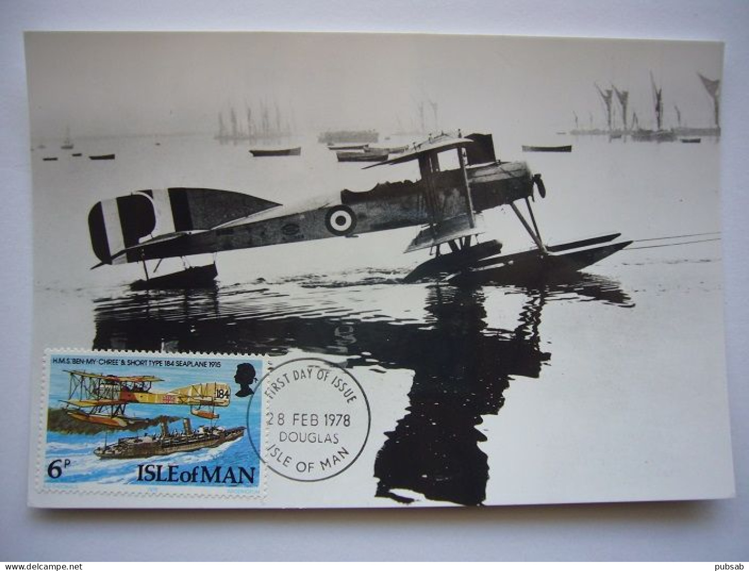 Avion / Airplane / RAF - ROYAL AIR FORCE / Seaplane / Short Type 184 / Carte Maximum - 1914-1918: 1a Guerra