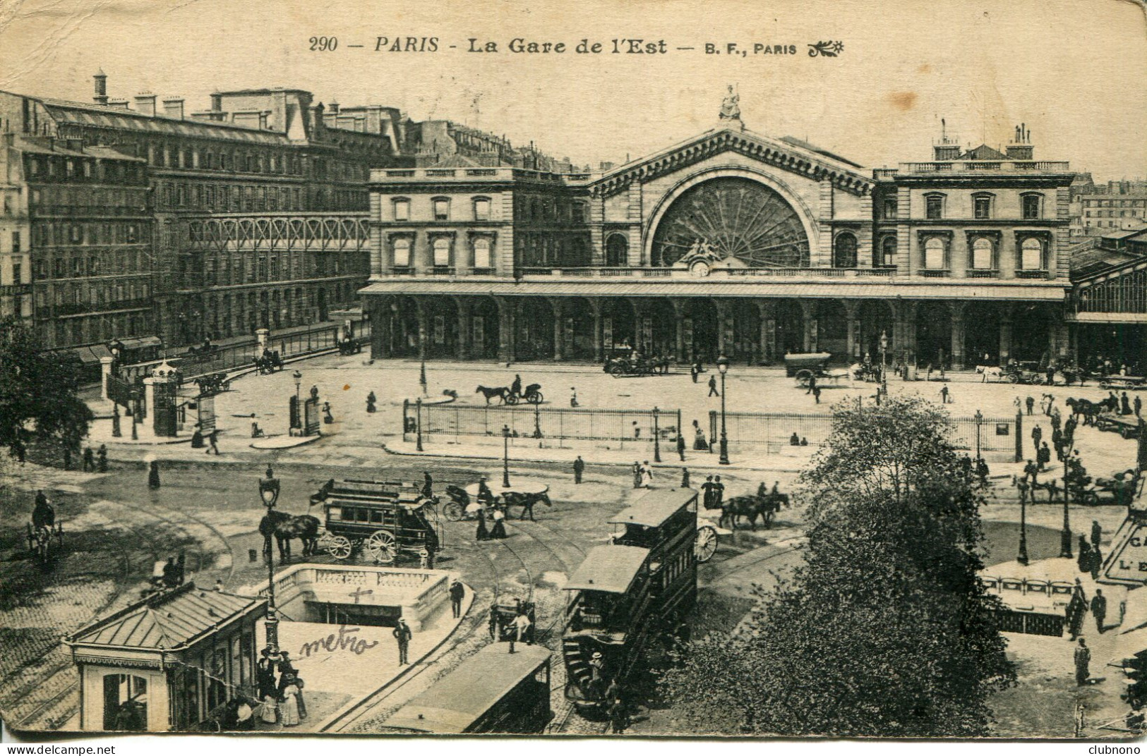  CPA - PARIS - GARE DE L'EST - Transporte Público