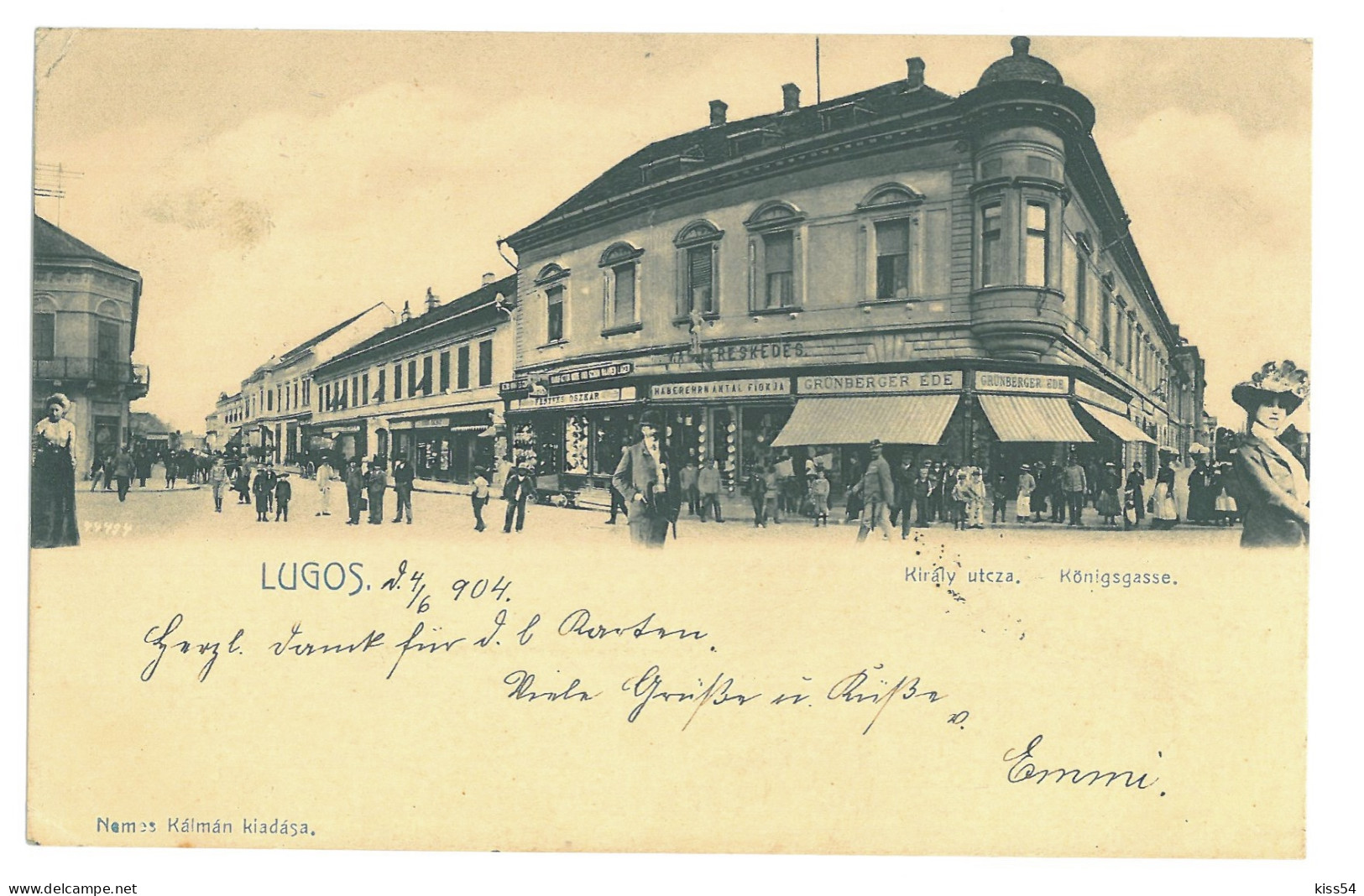 RO 63 - 16648 LUGOJ, Market, Stores, Litho, Romania - Old Postcard - Used - 1904 - Rumänien