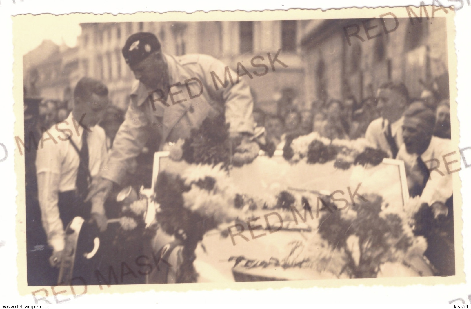 RO 63 - 20948 SIBIU, Leader Of The Iron Guard, Cartoteca Wehrmacht, UNICAT 29/24 Cm - Real Press Photo 14/8,5 Cm 1940 - Rumänien