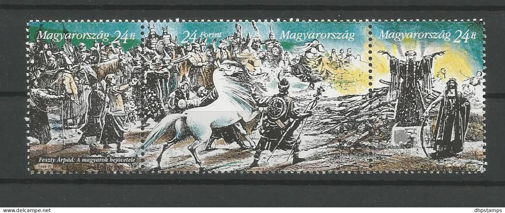 Hungary 1996 Hungarian Conquest IV Strip Y.T. 3530/3532 ** - Ungebraucht