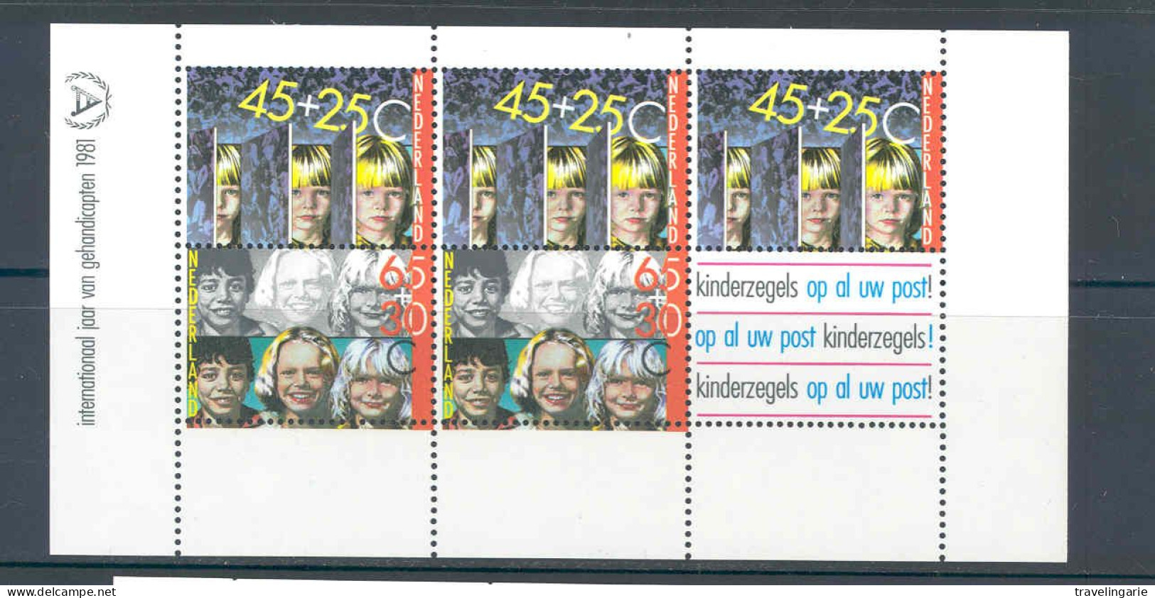 Netherlands 1981 International Year Of Handicapped Yv BF 23 MNH ** - Blocs