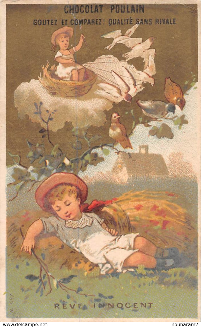 MA-2024-071 CHOCOLAT POULAIN. REVE INNOCENT NUAGE OISEAUX - FANTAISIE DE BEBE - Poulain