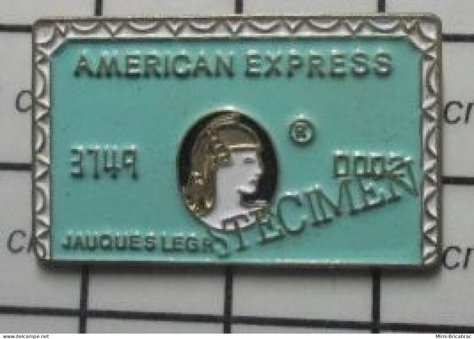 1322 Pin's Pins / Beau Et Rare : BANQUES / CARTE AMERICAN EXPRESS SPECIMEN - Banche