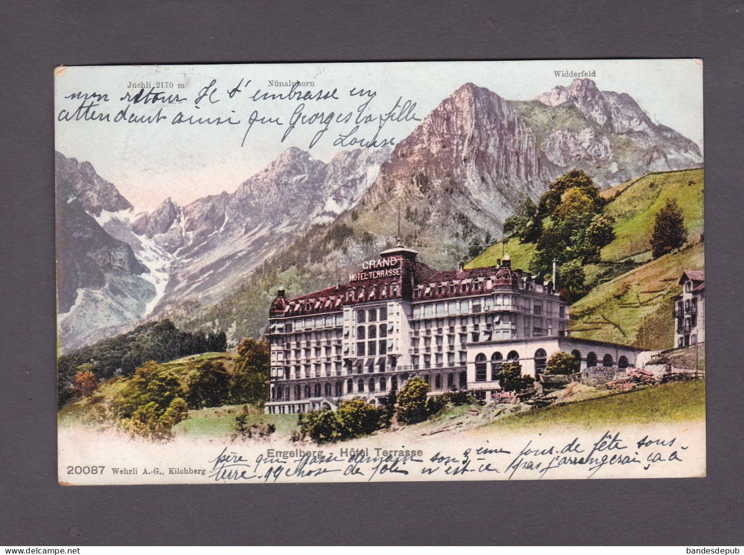 Vente Immediate Suisse OW Engelberg Grand Hotel Terrasse ( Colorisée  58802) - Engelberg