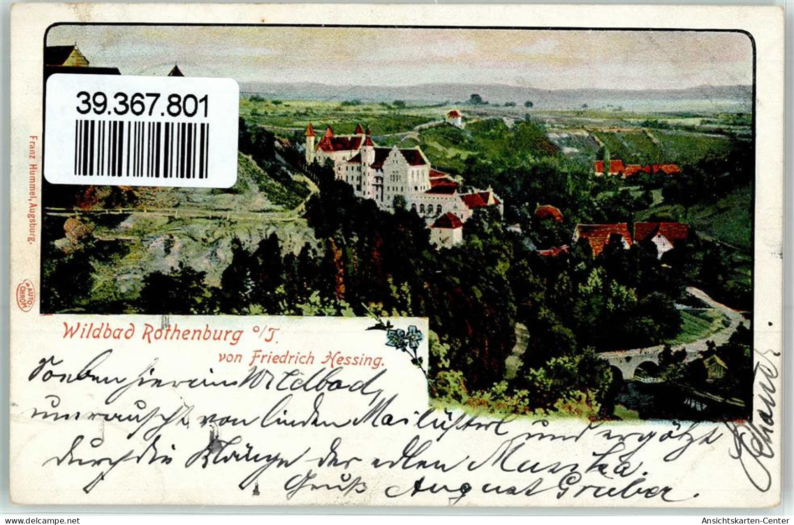 39367801 - K. B. Bahnpost Rothenburg - Steinach - Bahnpoststempel