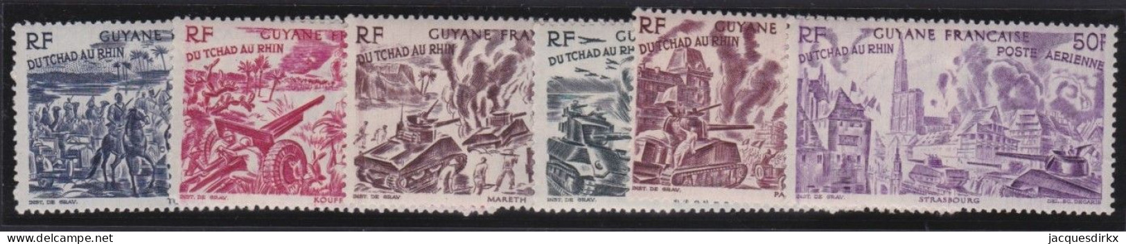 Guyane   .  Y&T   .    PA 29/34 .      *   .    Neuf Avec Gomme - Unused Stamps