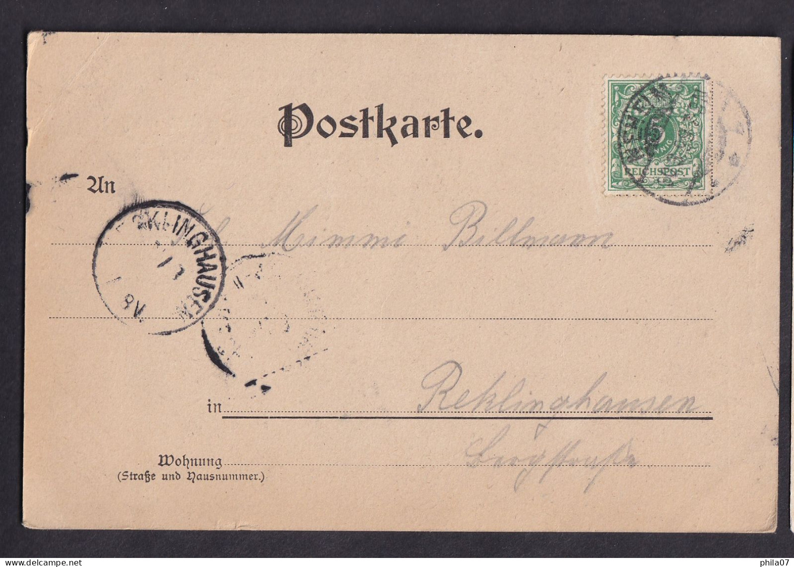 Gruss Aus Neheim - Du Frischer Spielmann ... / Dessin No. 285 / Year 1903 / Long Line Postcard Circulated, 2 Scans - Saluti Da.../ Gruss Aus...