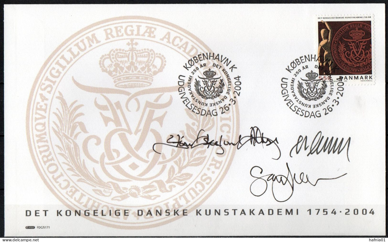 Martin Mörck. Denmark 2004. Royal Danish Academy Of Arts. Michel 1368. FDC. Signed. - FDC