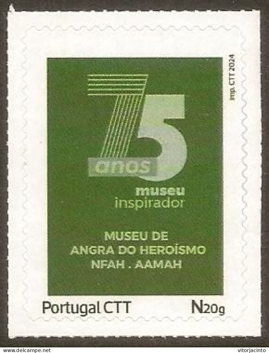 PORTUGAL - Azores - 75 Years Of The Museum Of Angra Do Heroísmo - Personalised Stamp - Musei