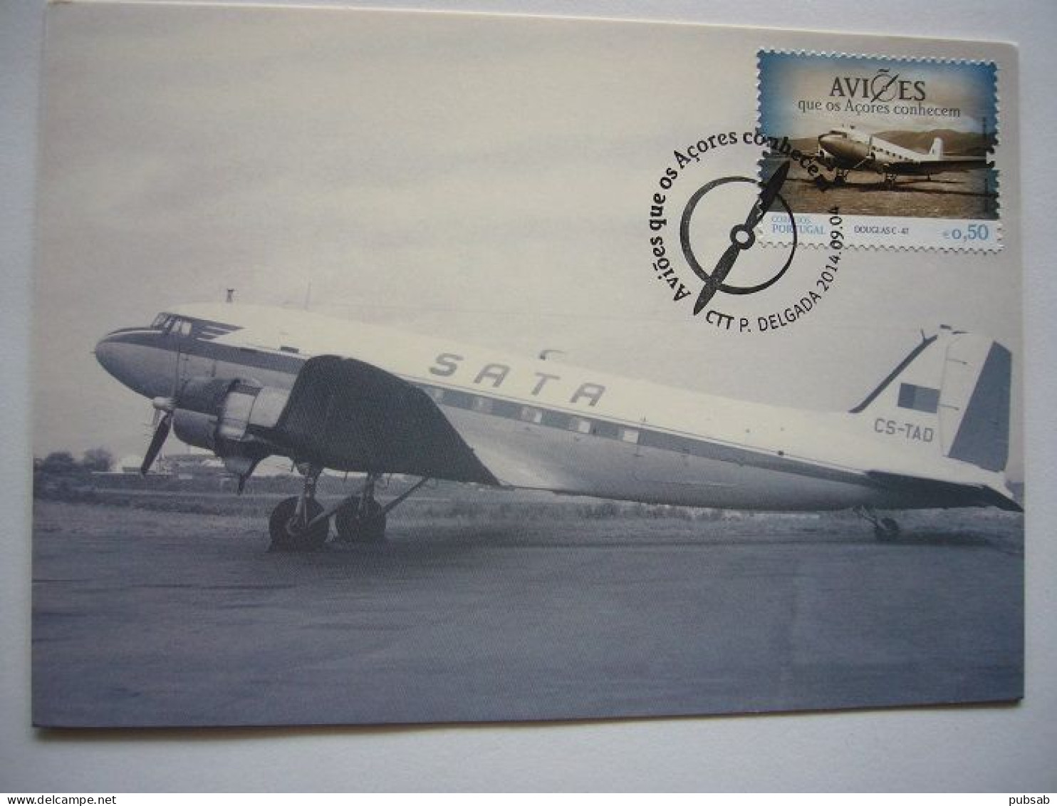 Avion / Airplane / SATA / Douglas C-47 (DC-3) / Carte Maximum - 1946-....: Moderne