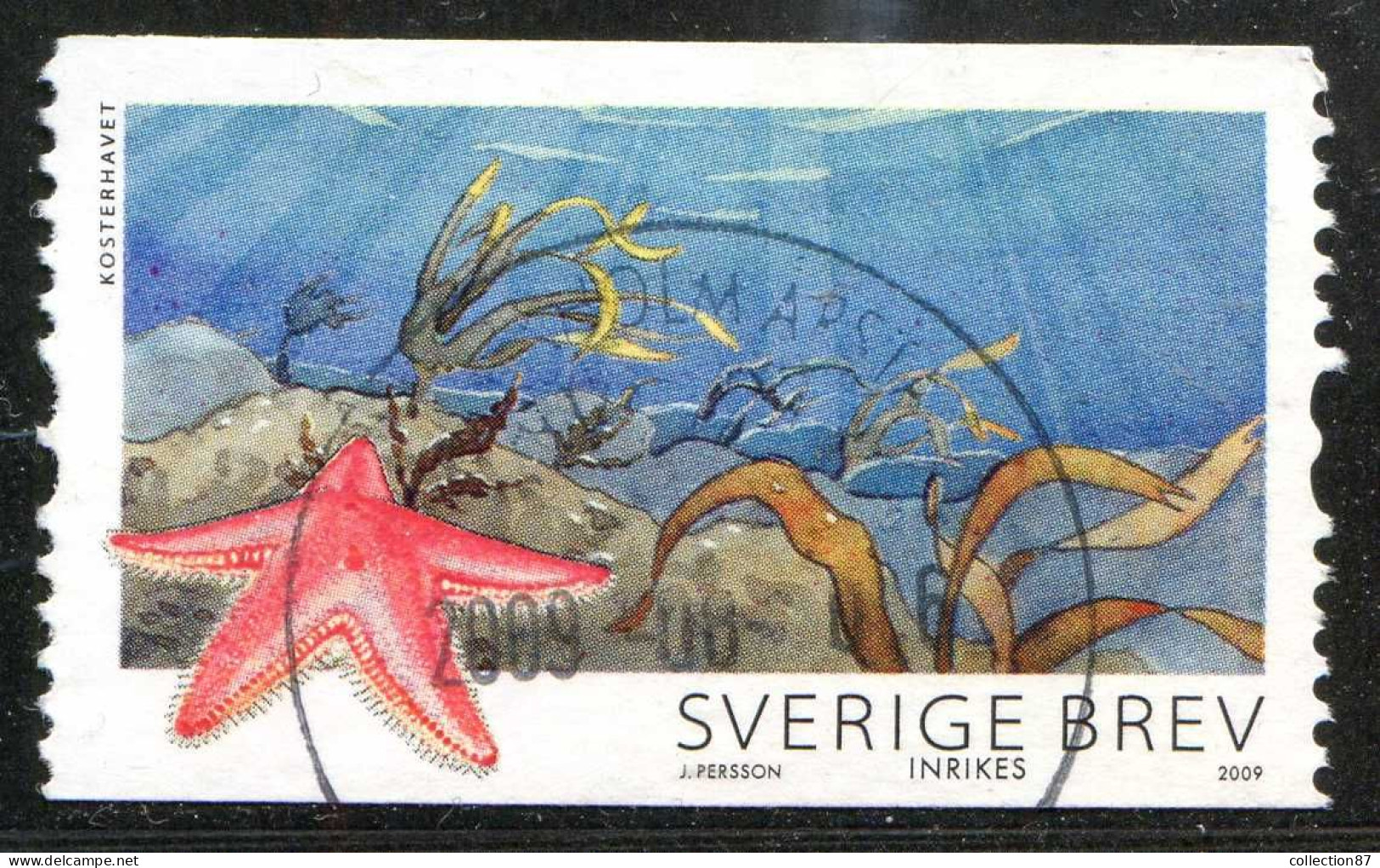 Réf 77 < SUEDE < Yvert N° 2688 Ø < Année 2009 Used < SWEDEN < Etoile De Mer - Usados