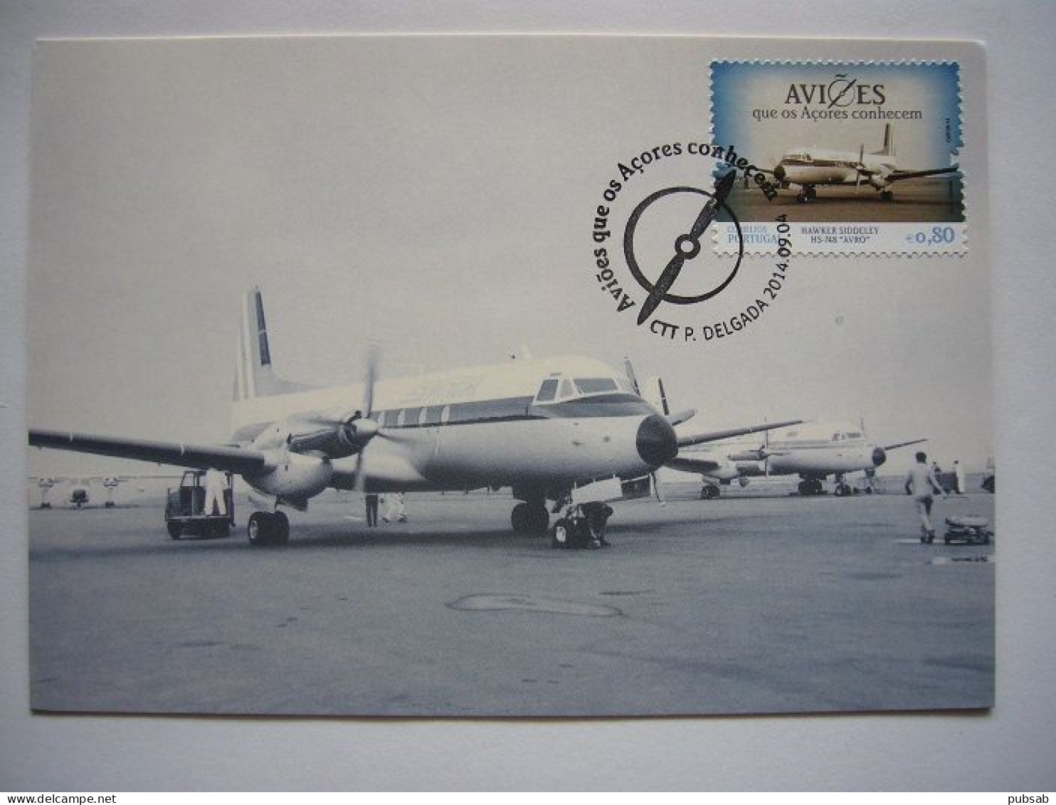 Avion / Airplane / SATA / Hawker Siddeley HS-748 "Avro" / Carte Maximum - 1946-....: Moderne