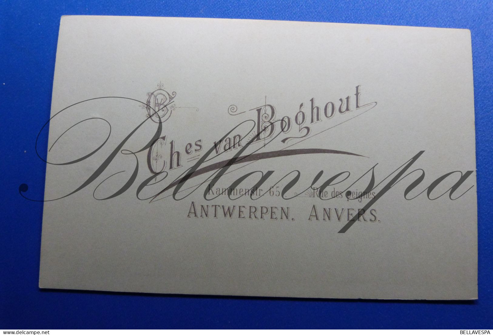C.D.V Carte De Visite Atelier Chez Van Boghout 1868-1893 Studio Fotografie Platine Antwerpen Kerk Overste Geestelijke - Anciennes (Av. 1900)