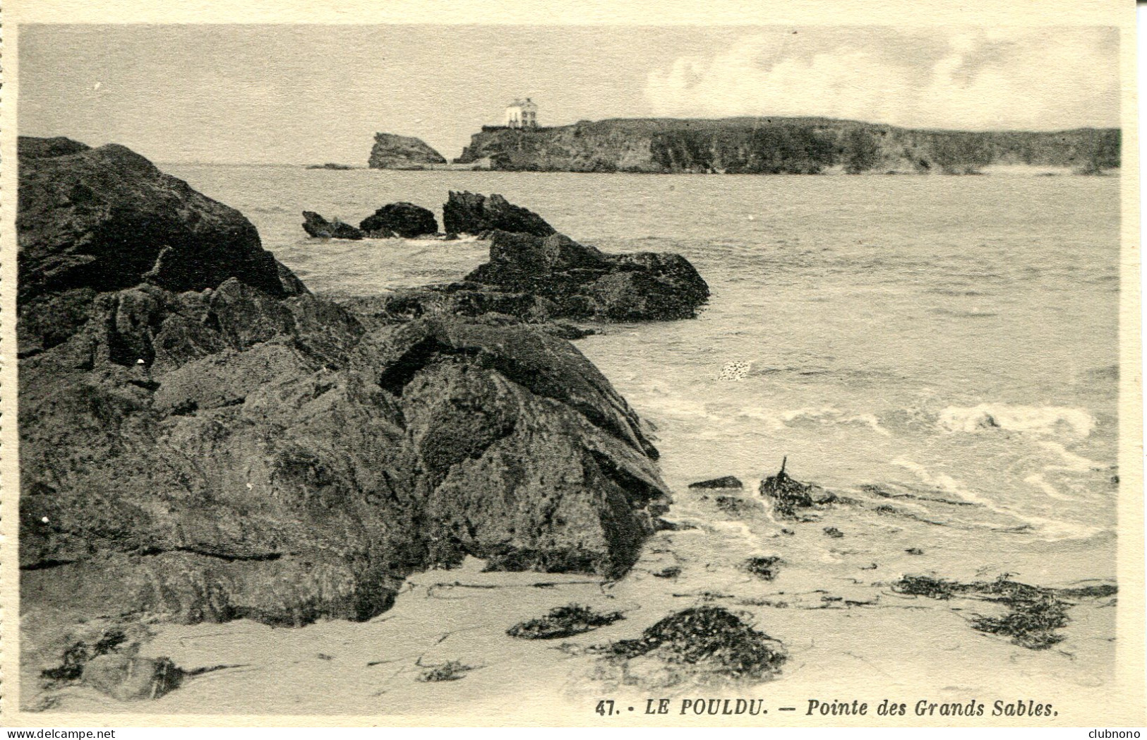 CPA  - LE POULDU -  POINTE DES GRANDS SABLES (IMPECCABLE) - Le Pouldu