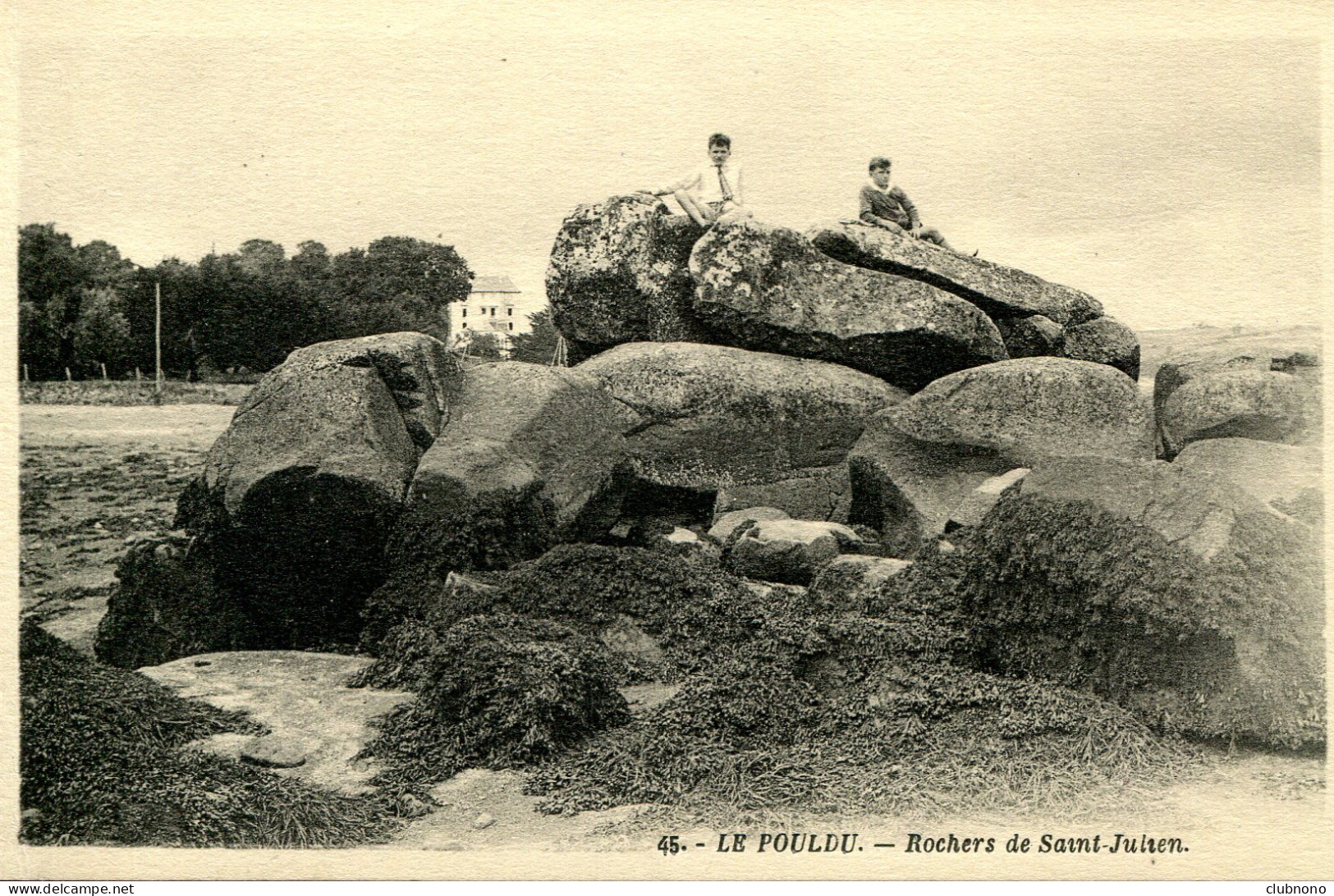 CPA  - LE POULDU - ROCHERS DE SAINT-JULIEN (IMPECCABLE) - Le Pouldu