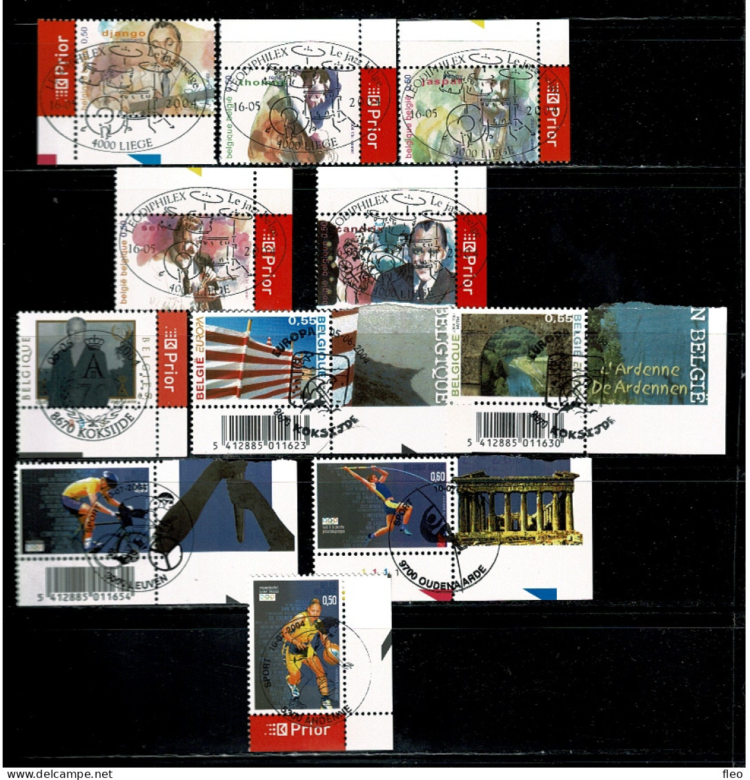 2004  3284/88 3289 3291/ 92 3303/3305 Postfris Met 1édag Stempel : HEEL MOOI ! MNH Avec Cachet 1er Jour - Neufs