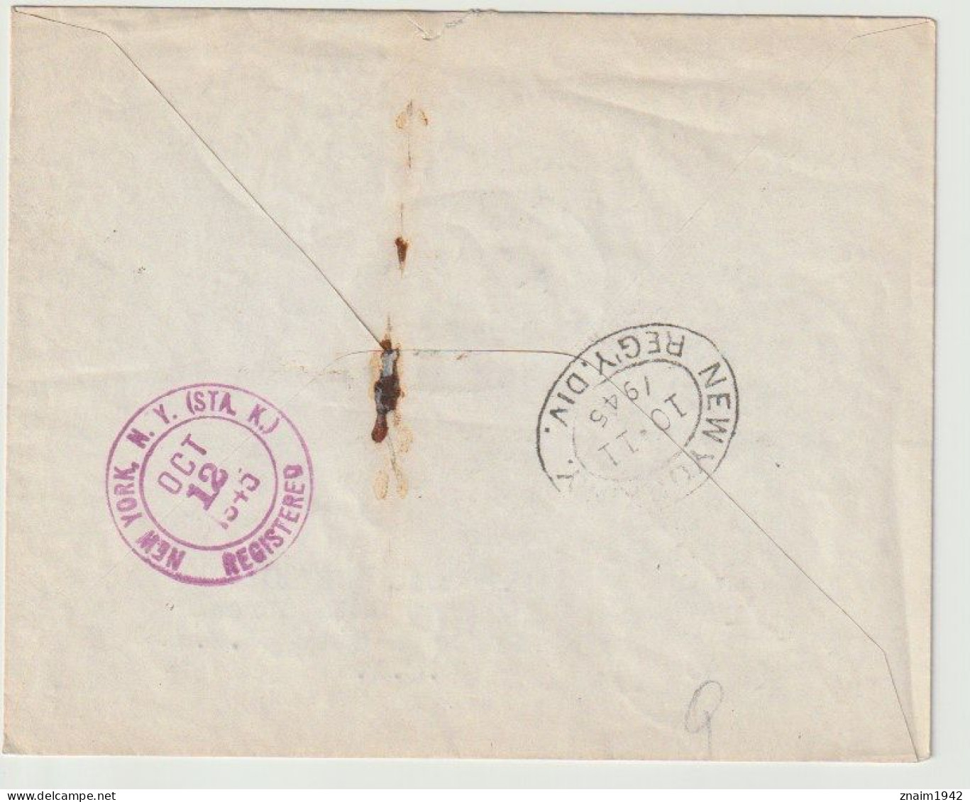 1945 ST PIERRE MIQUELON LETTRE RDEE AFFR YVERT 323/24 OBLITERES ST PIERRE MIQUELON 5 - 10  1945 - Lettres & Documents