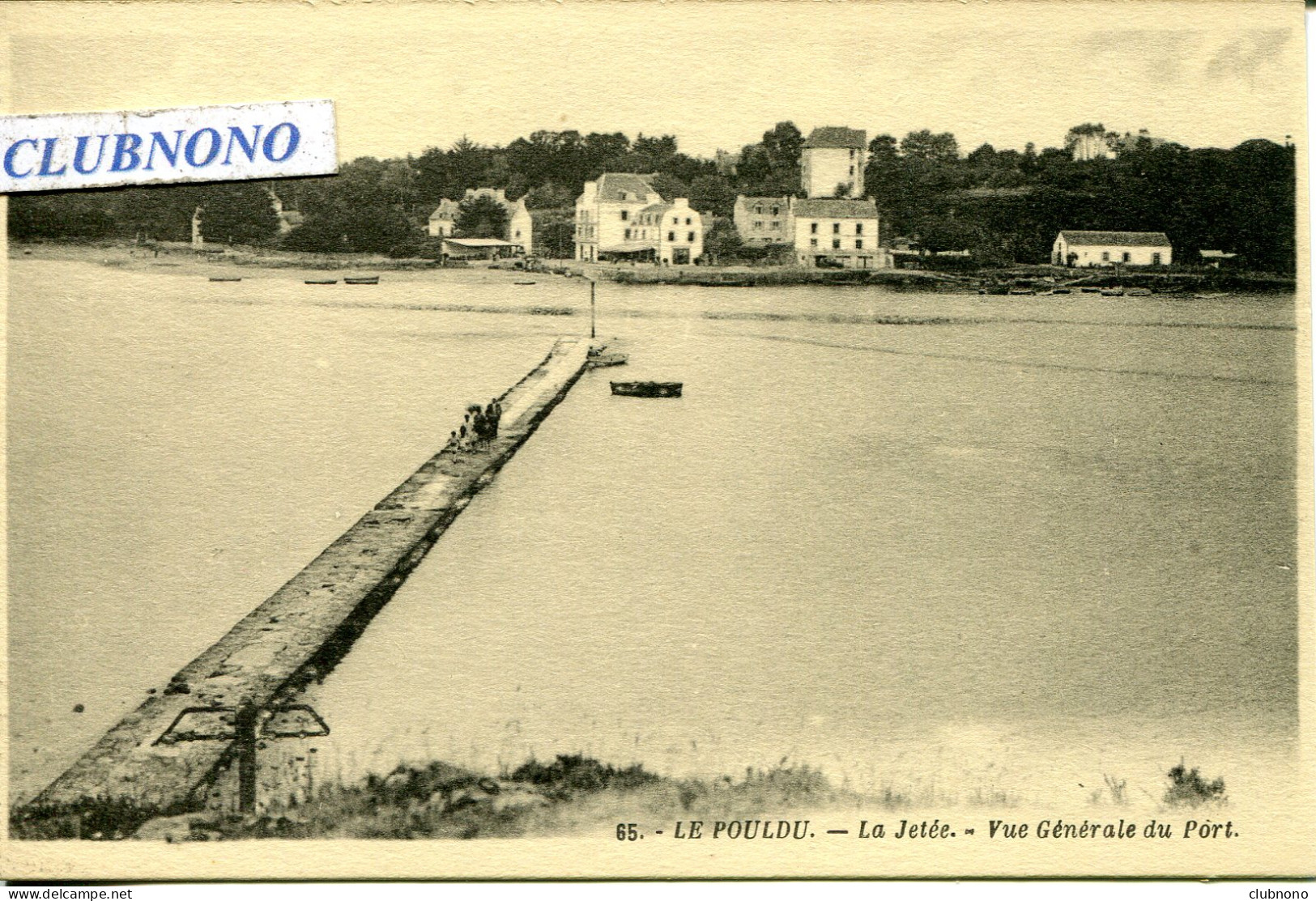 CPA - LE POULDU - LA JETEE - VUE GENERALE DU PORT (IMPECCABLE) - Le Pouldu