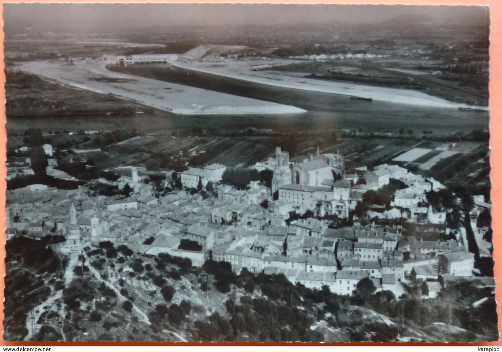 CARTE VIVIERS SUR RHONE - 07 - VUE GENERALE AERIENNE - BARRAGE MONTELIMAR - USINE POINCARE -SCAN RECTO/VERSO-12 - Viviers