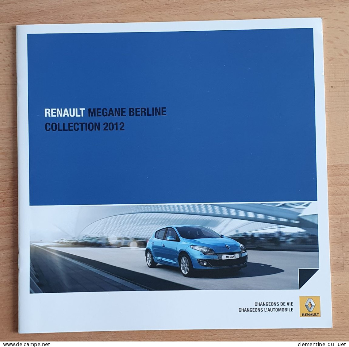 BROCHURE RENAULT MEGANE BERLINE COLLECTION 2012 - Voitures