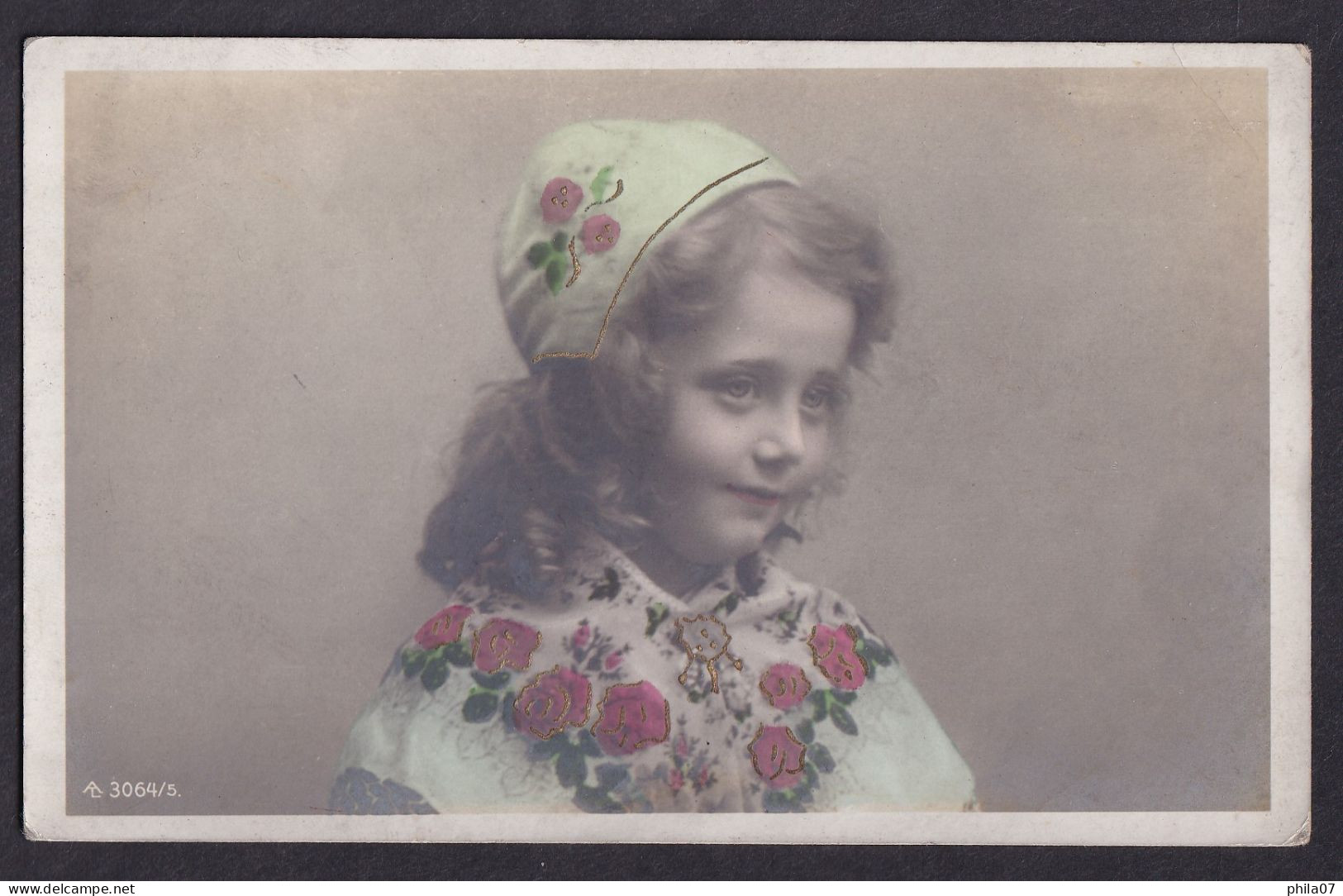 Portrait Of Girl - Photo / Postcard Circulated, 2 Scans - Portraits