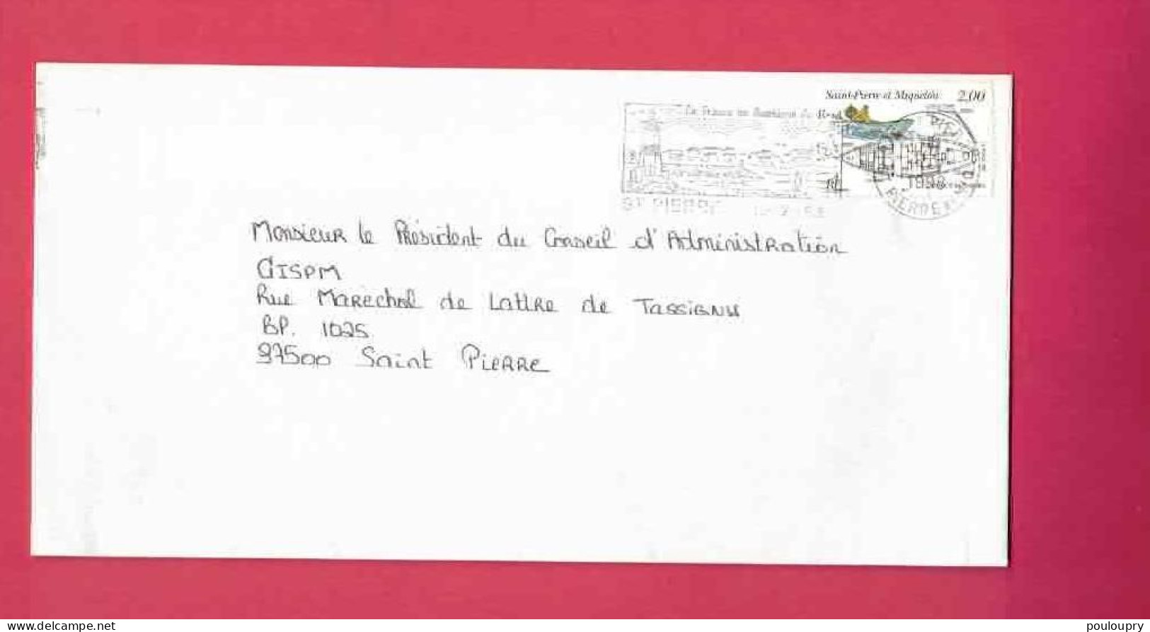 Lettre De 1990 Pour Saint-Pierre - YT N° 645 - Doris - Navire - Seul Sur Lettre - Brieven En Documenten