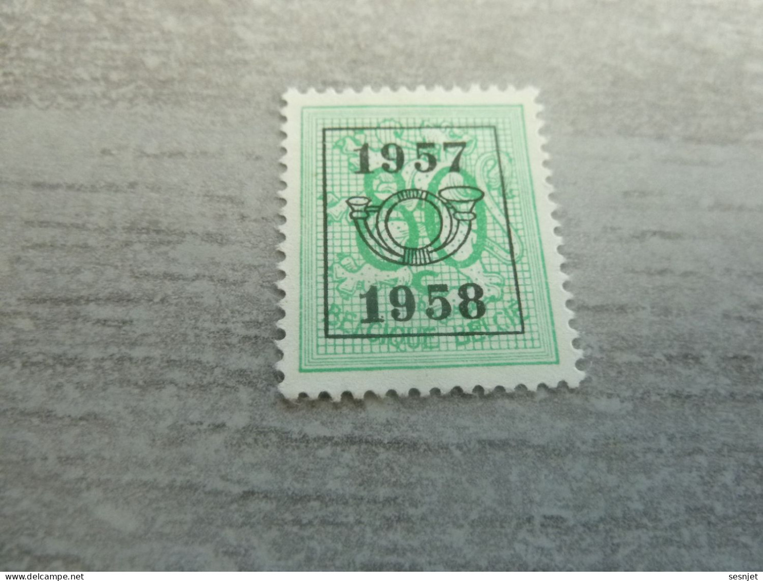 Belgique - Lion - Préoblitéré - 80c. - Vert Clair - Neuf - Année 1957 - 58 - - Typos 1951-80 (Chiffre Sur Lion)