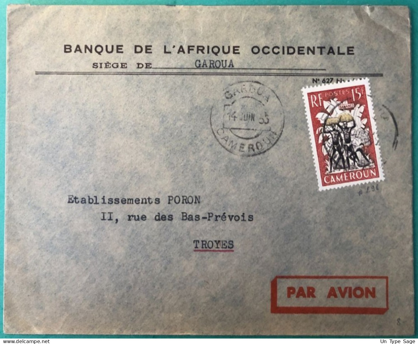 Cameroun, Divers Sur Enveloppe TAD GAROUA 14.6.1955 - (A1023) - Covers & Documents