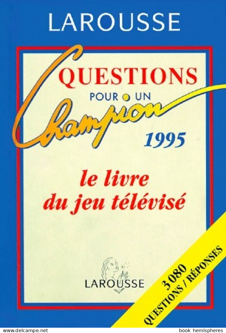 Questions Pour Un Champion 1995 (1994) De Collectif - Gesellschaftsspiele