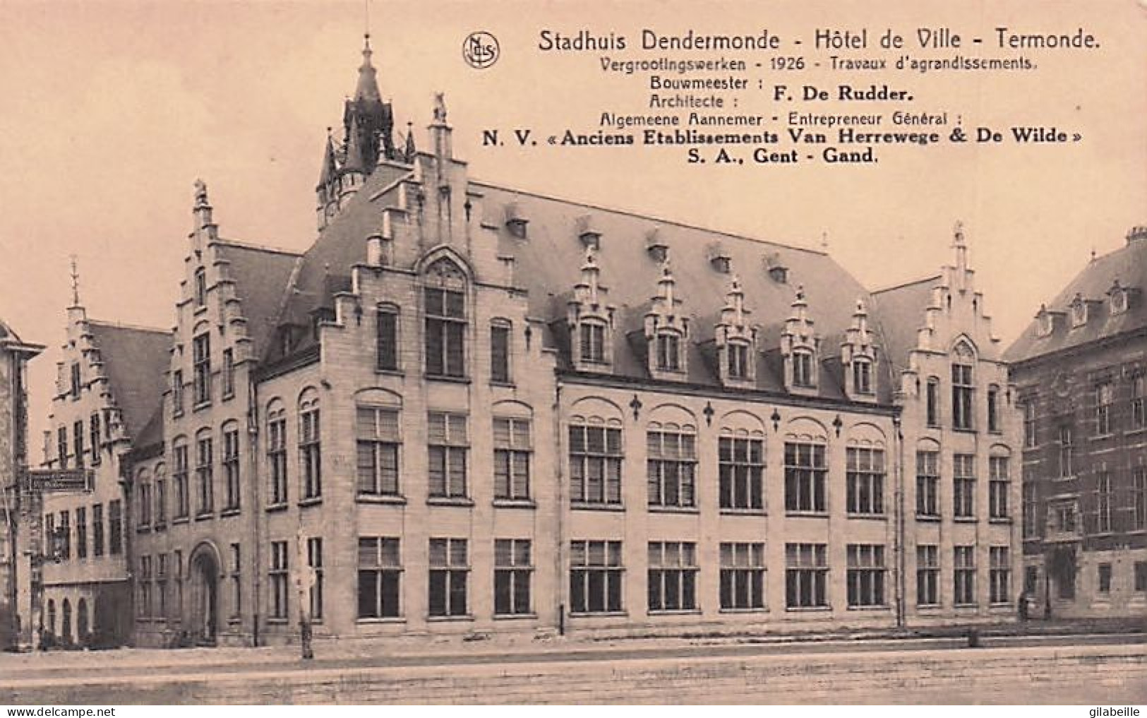 TERMONDE - DENDERMONDE -  Hotel De Ville  - Stadhuis - Dendermonde