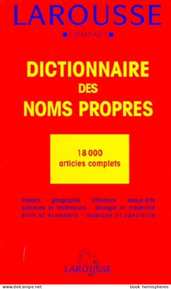 Dictionnaire /noms Propres -compact (1996) De Collectif - Dictionnaires