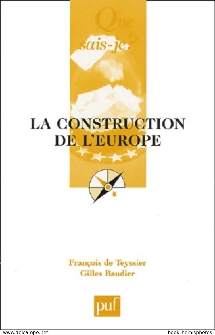 La Construction De L'Europe (2003) De François Teyssier - Dictionnaires