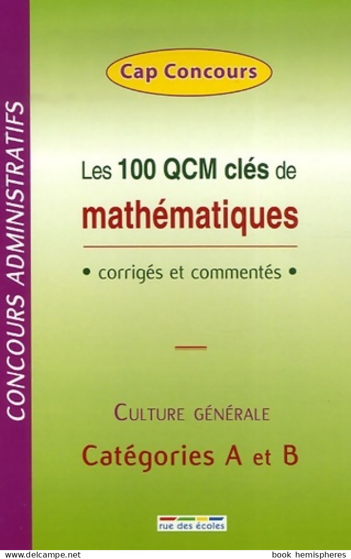 QCM Mathématiques (2007) De Collectif - 18 Años Y Más