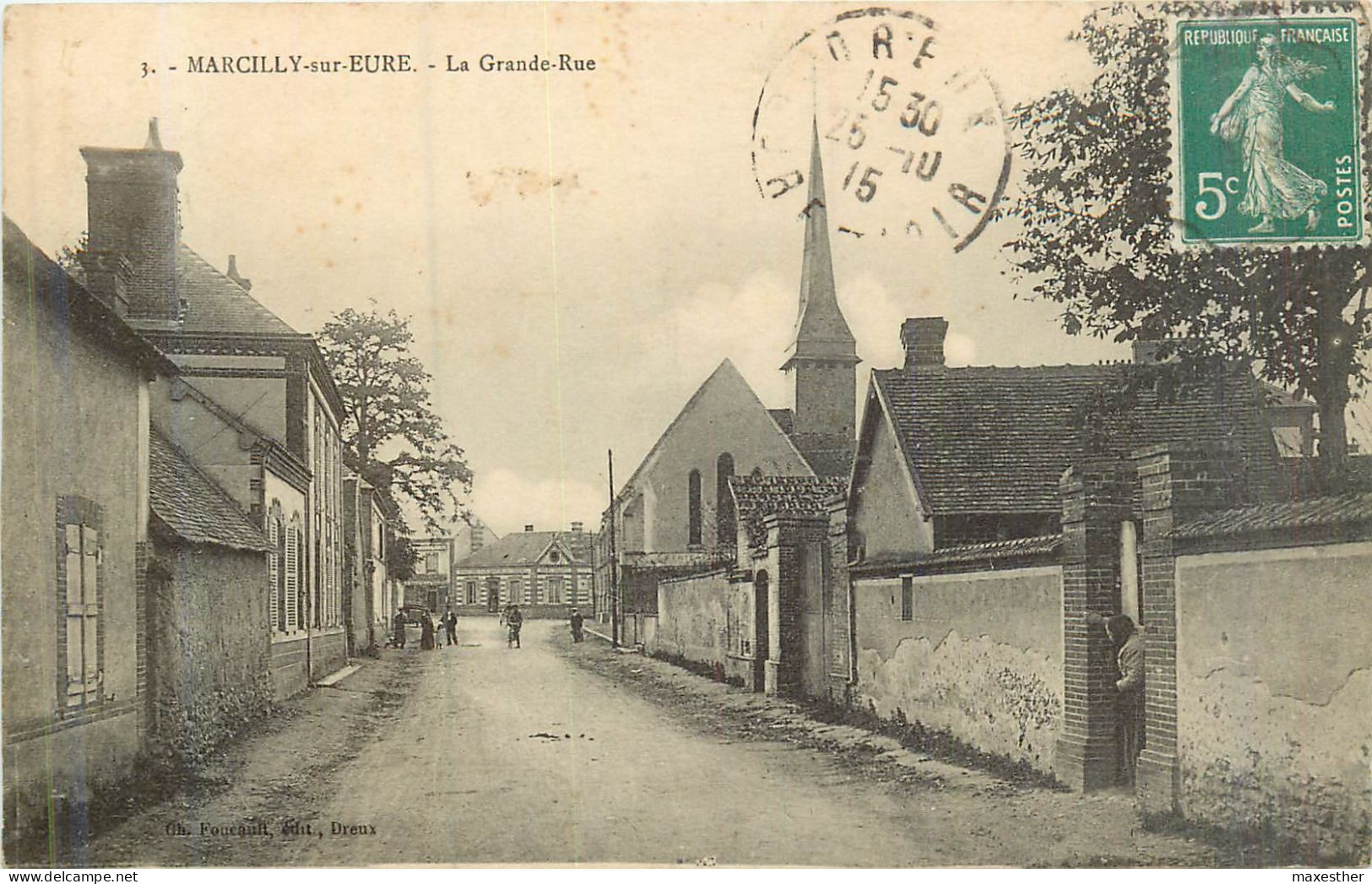 MARCILLY Sur EURE  La Grande Rue - Marcilly-sur-Eure