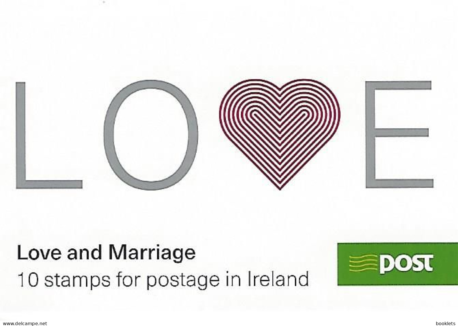 IRELAND, Booklet 197, 2017, Love-booklet - Postzegelboekjes