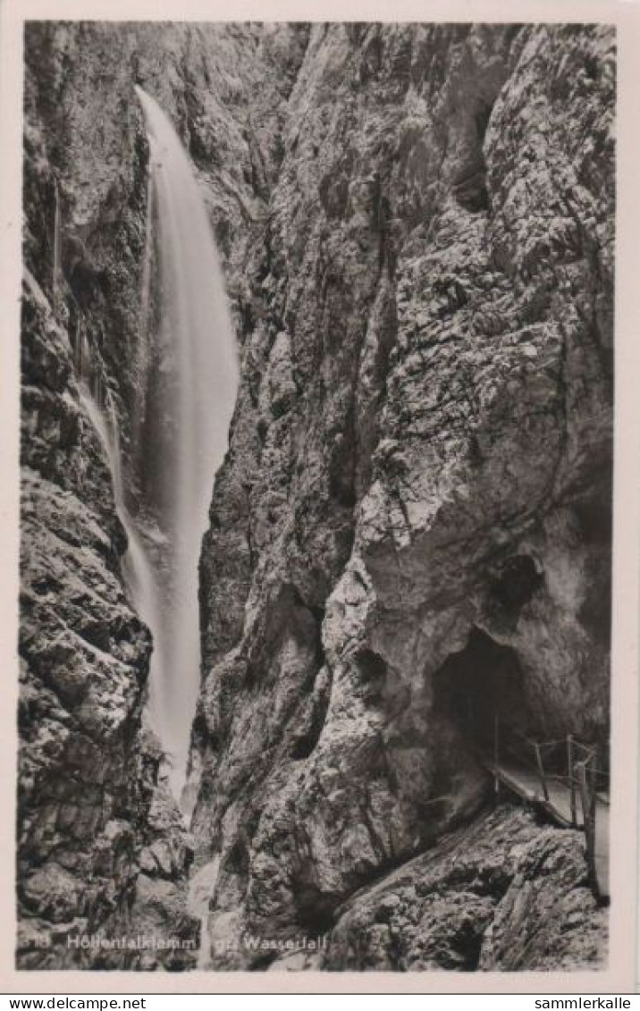 68588 - Höllentalklamm - Mit Wasserfall - Ca. 1960 - Höllental