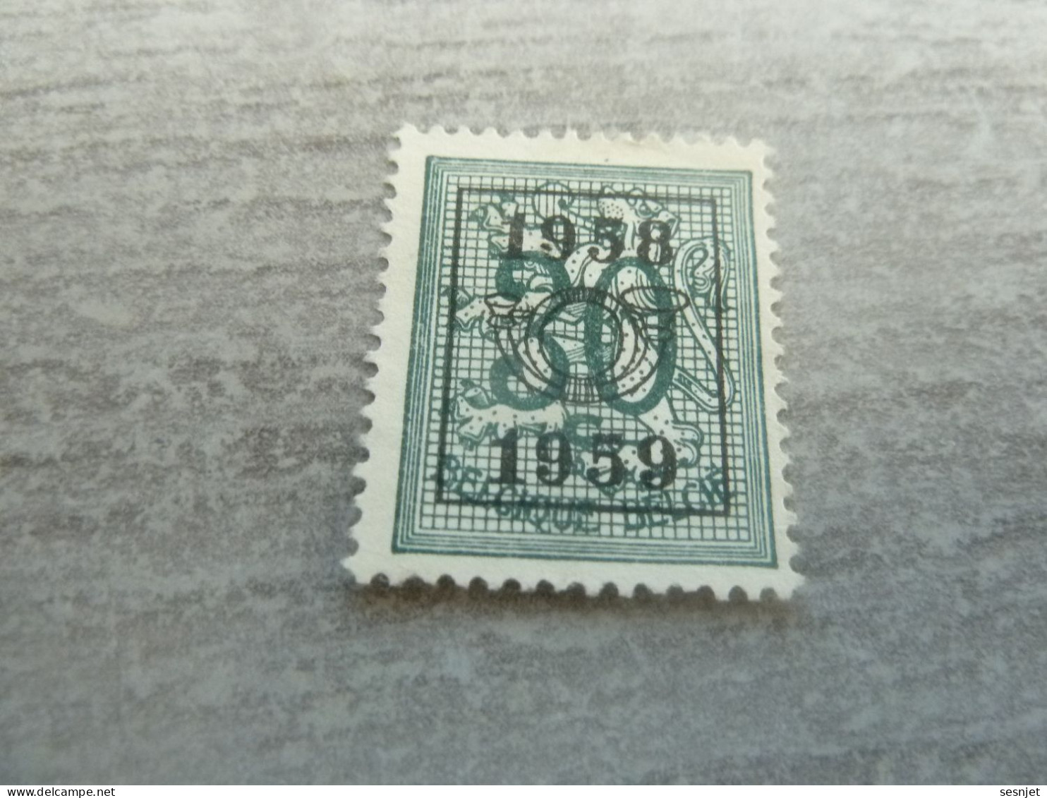 Belgique - Lion - Préoblitéré - 30c. - Bleu Gris - Neuf - Année 1958 - 59 - - Typografisch 1951-80 (Cijfer Op Leeuw)