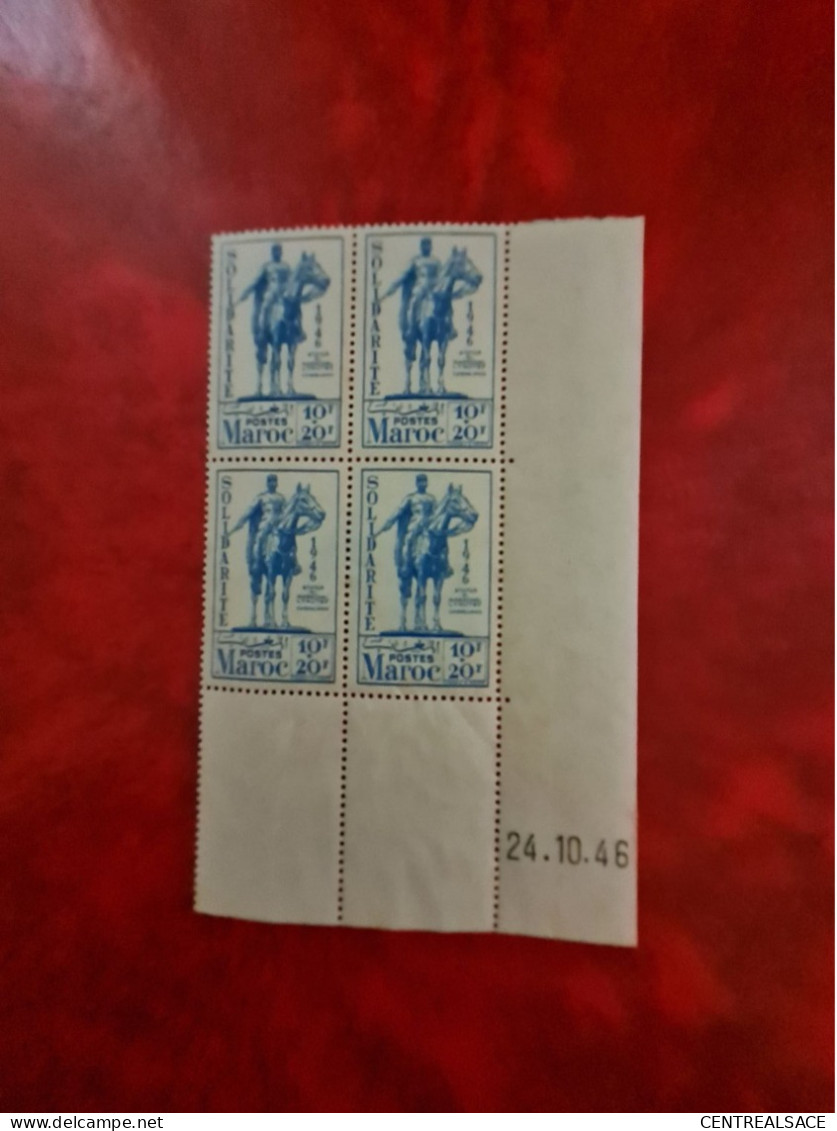 MAROC COIN DATE 24/10/1946 N° 243 SOLIDARITE - Unused Stamps