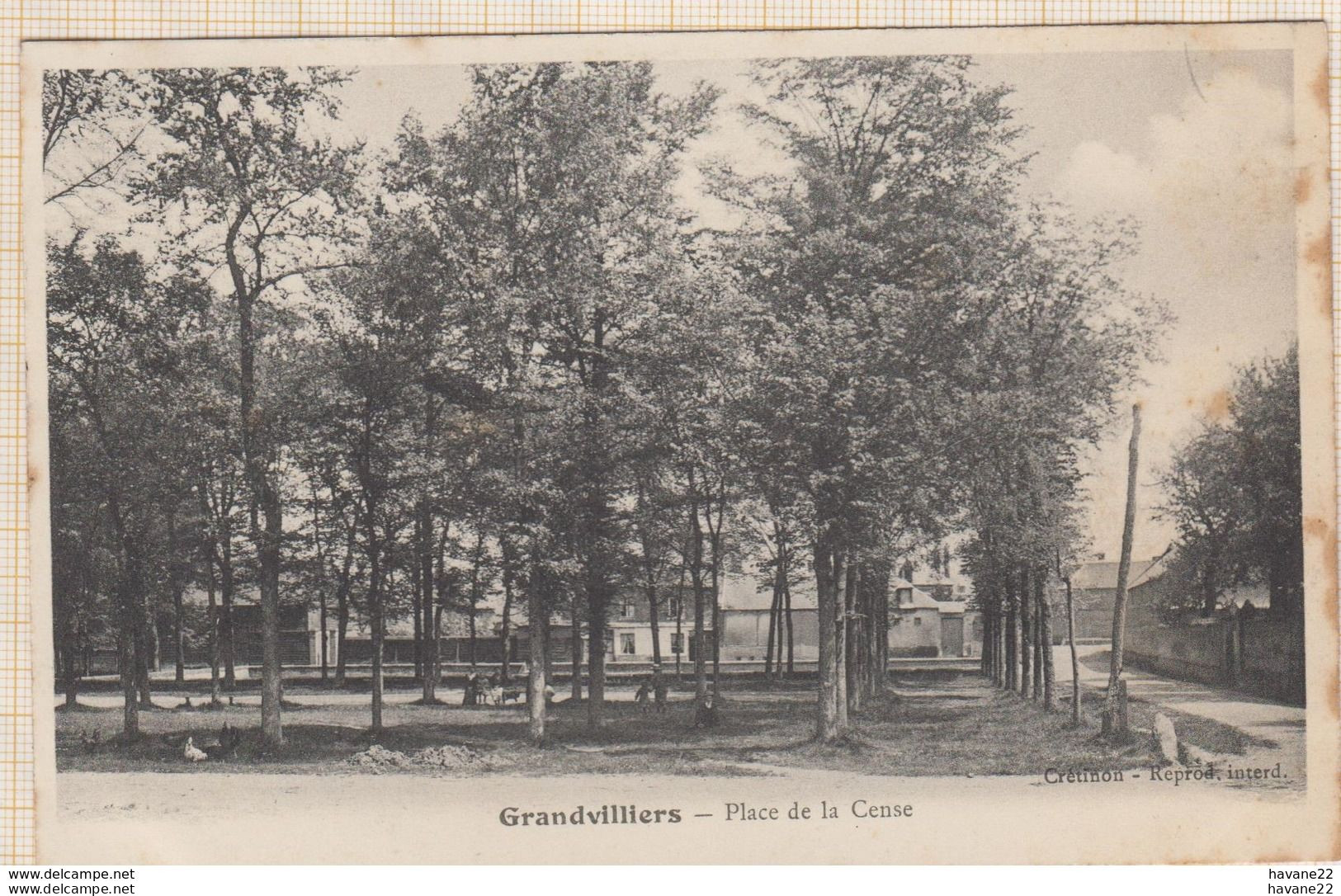 8AK3350 GRANVILLIERS PLACE DE LA CENSE 2 SCANS - Grandvilliers