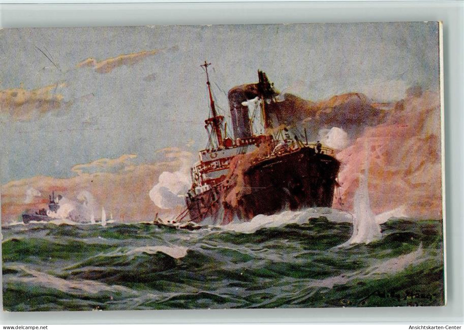 11016801 - Stoewer U-Boot Spende 1917 - Gefecht Mit - Stöwer, Willy