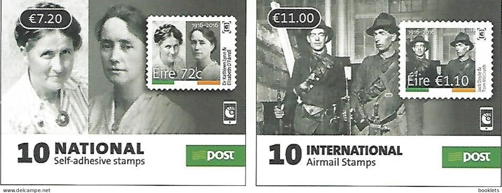 IRELAND, Booklet 198/199, 2017, New Definitives - Booklets