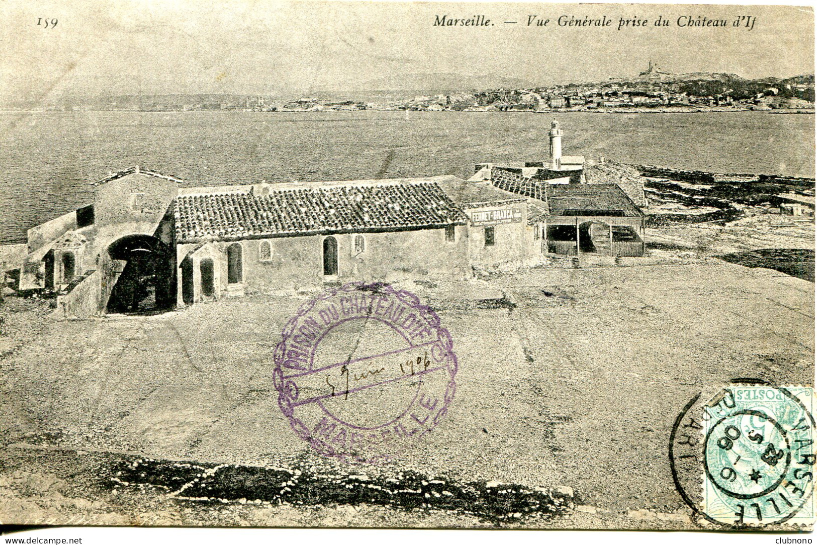 CPA  -  MARSEILLE - VUE GENERALE PRISE DU CHATEAU D'IF - Château D'If, Frioul, Iles ...