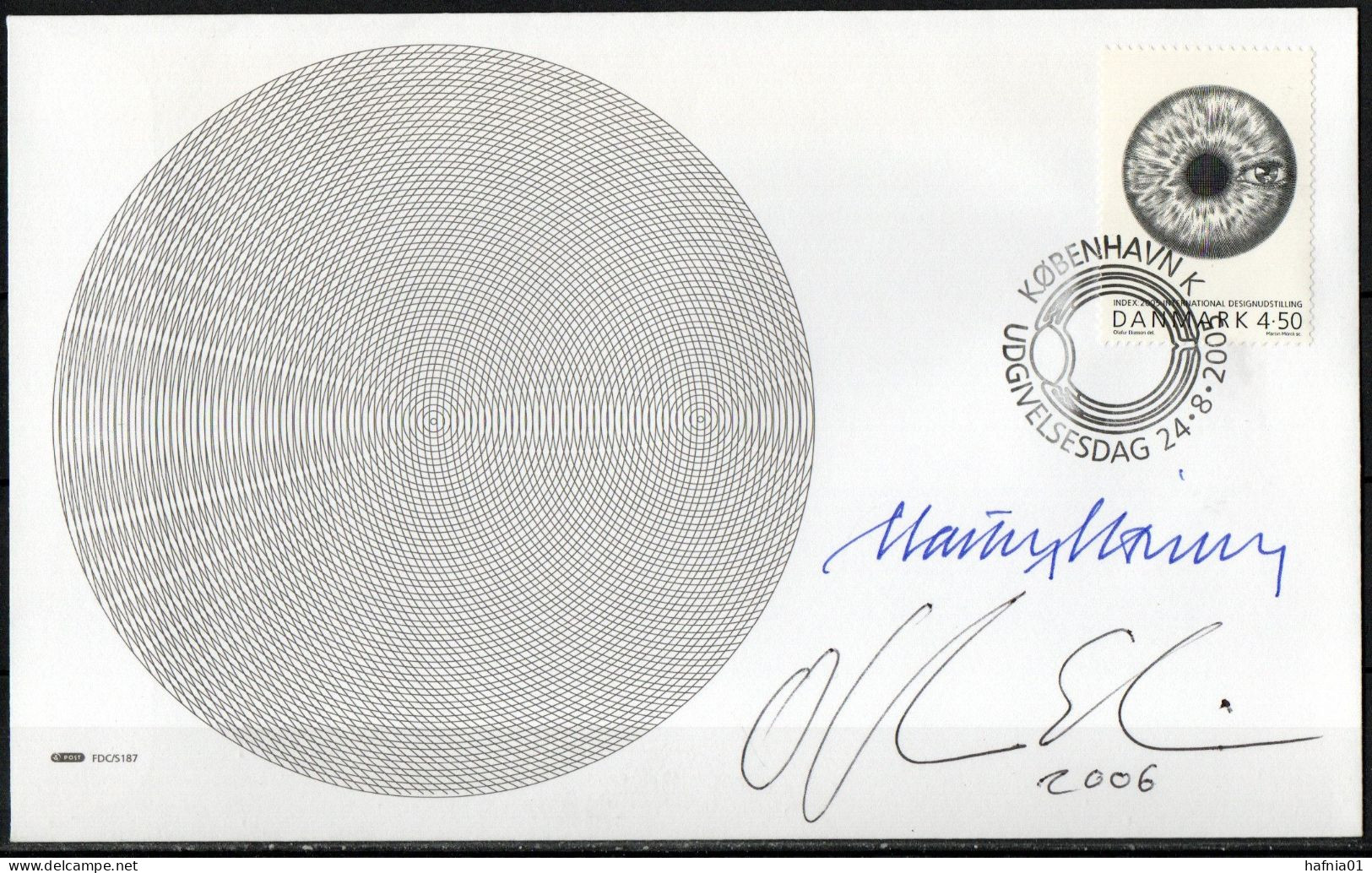 Martin Mörck. Denmark 2005. Int. Design Exhibition INDEX-2005, Copenhagen. Michel 1407 FDC. Signed. - FDC