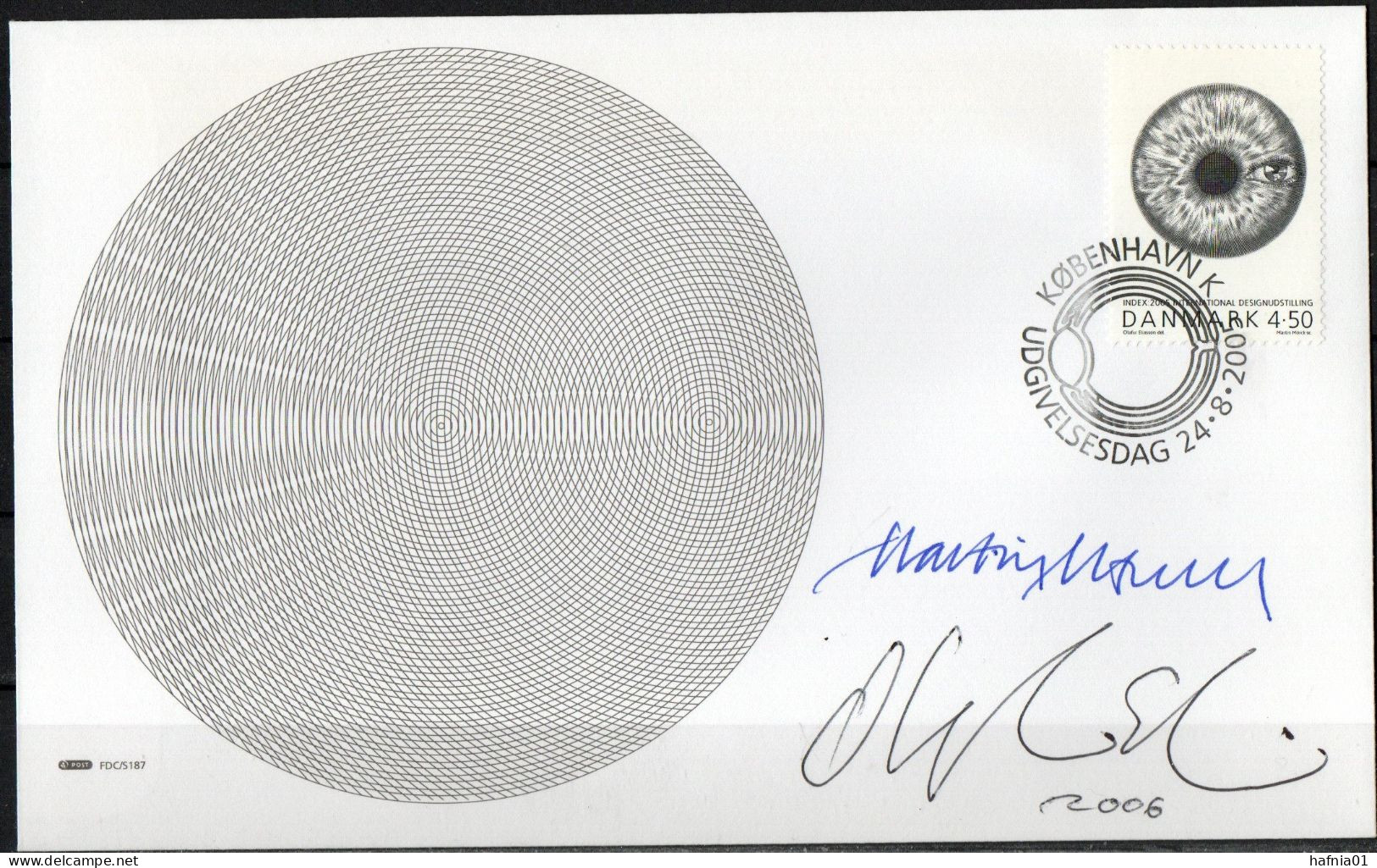 Martin Mörck. Denmark 2005. Int. Design Exhibition INDEX-2005, Copenhagen. Michel 1407 FDC. Signed. - FDC