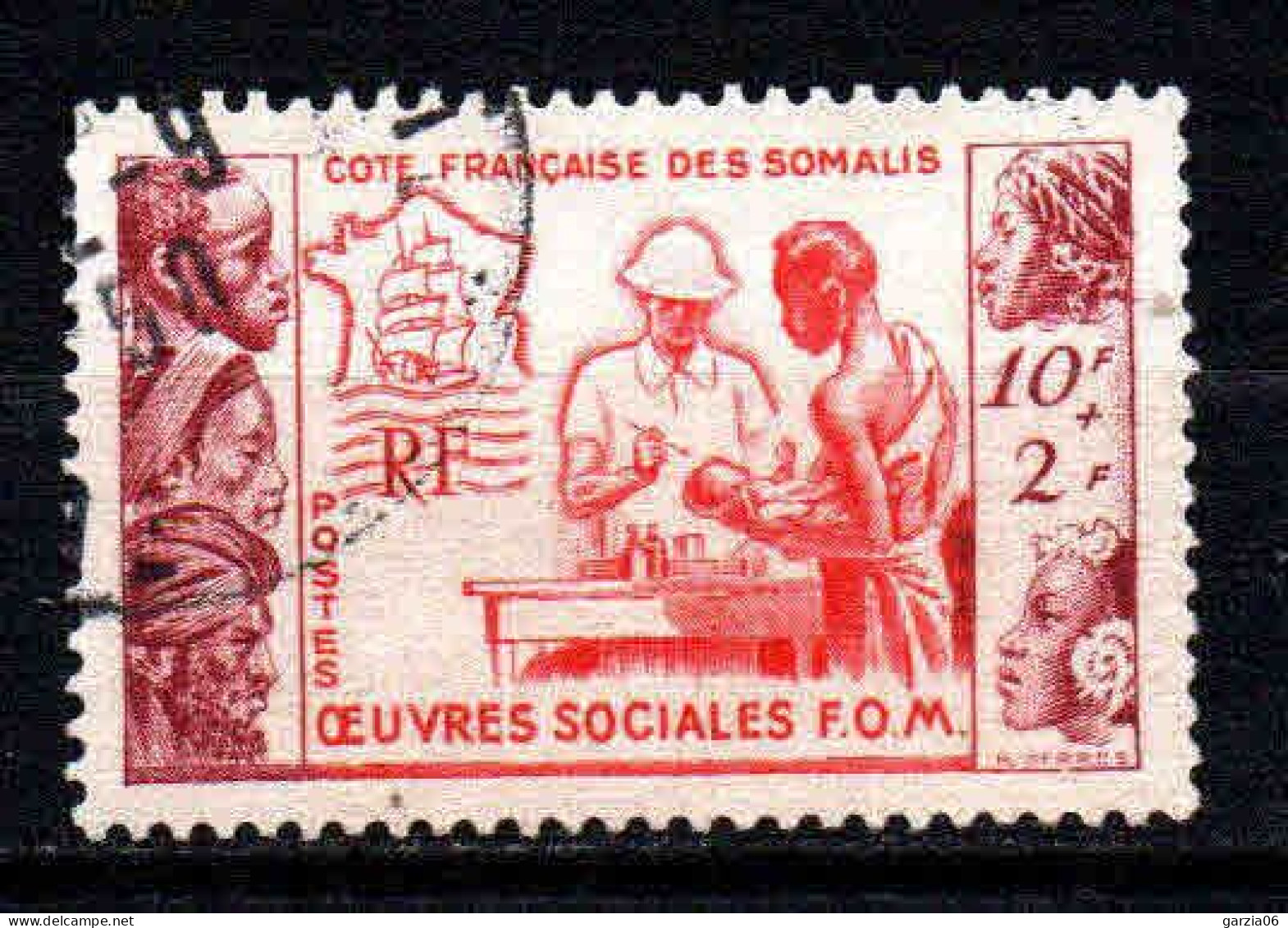 Cote Des Somalis  - 1950 - Œuvres Sociales  -  N° 283 - Oblit - Used - Used Stamps